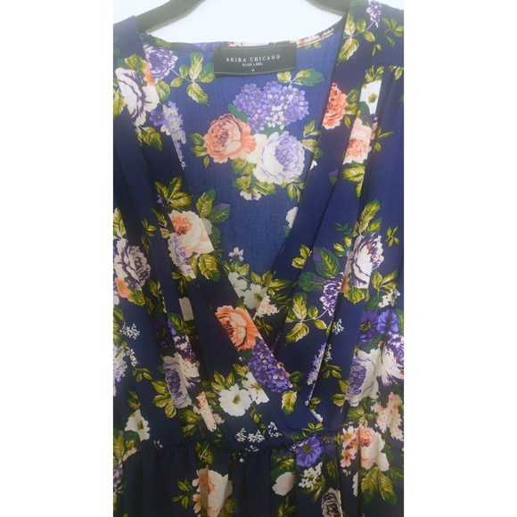 Wrap Dress in Navy - Picture 3 of 3